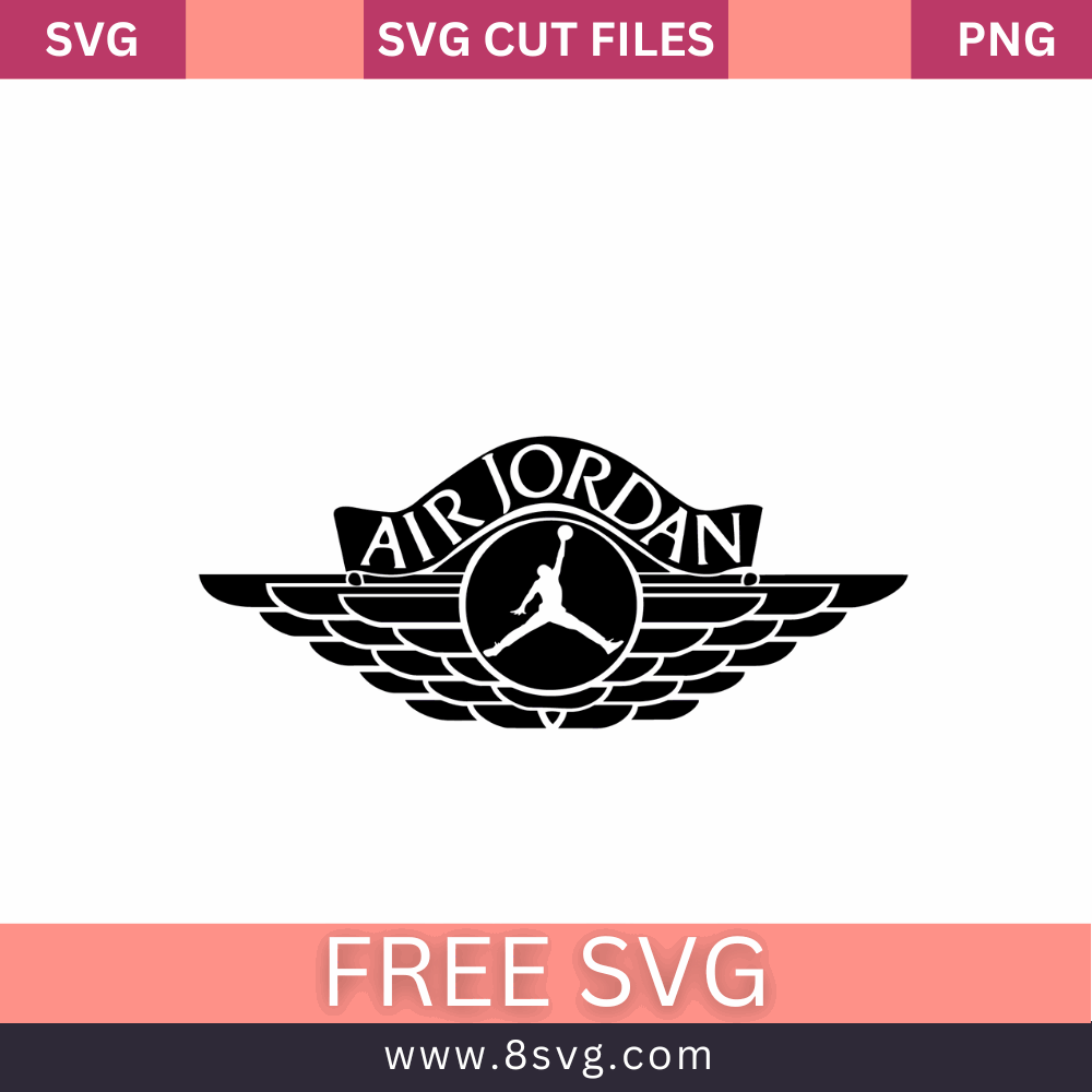 AIR JORDAN SVG Free Cut File download- 8SVG