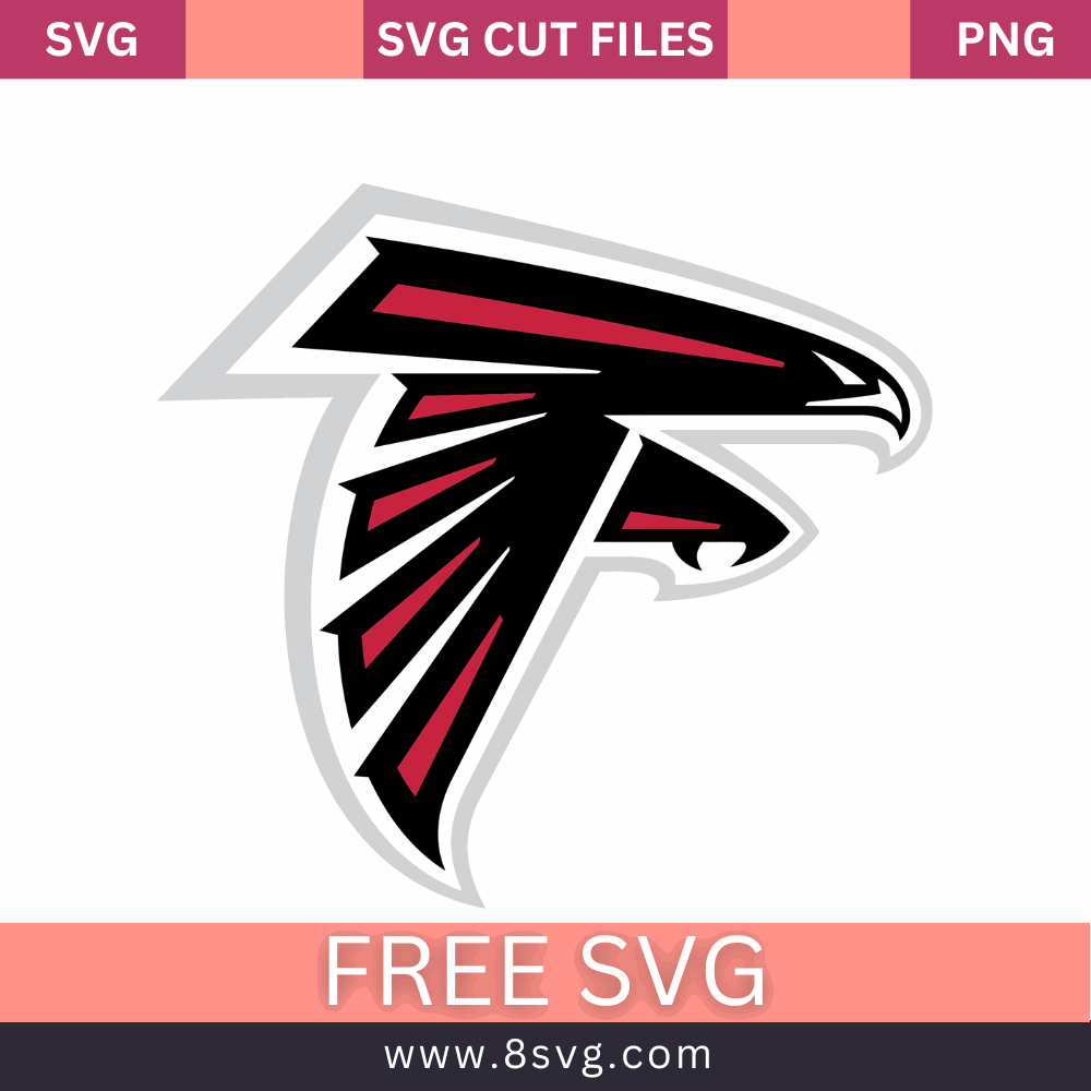 Atlanta Falcons NFL SVG Free Cut File for Cricut- 8SVG