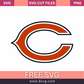 Chicago Bears NFL SVG Free Cut File for Cricut- 8SVG