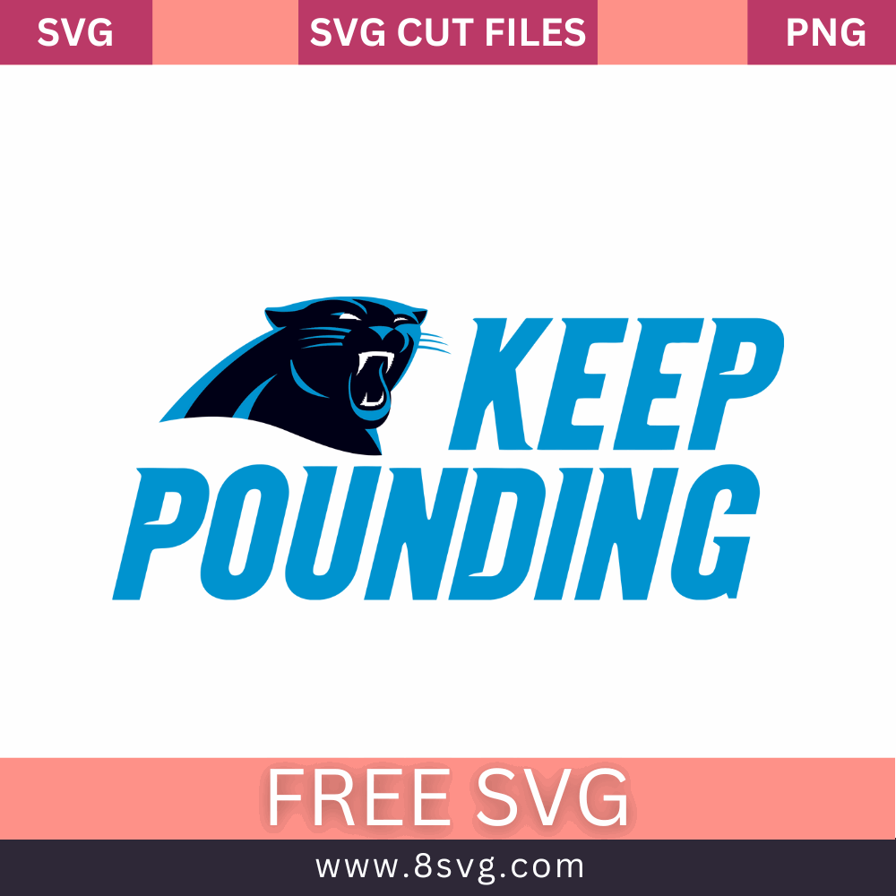 Carolina Panthers NFL SVG Free Cut File Download- 8SVG