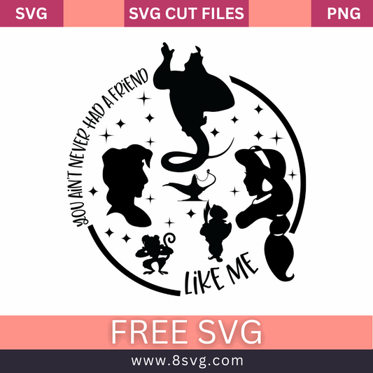 Aladdin SVG Free Cut File Download- 8SVG
