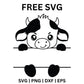 Cute Baby Cow SVG Free | Adorable Farm Animal Clipart for Cricut & Silhouette
