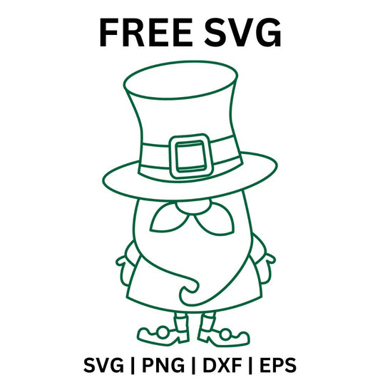 Free Lucky Charm St. Patrick's outline Day SVG-8SVG