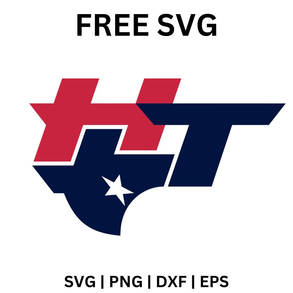 Houston Texans SVG Free | Bold HT Logo Cut File for Cricut & Silhouett ...