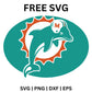 Miami Dolphins Logo SVG Free | Classic Team Emblem Cut File for Cricut & Silhouette