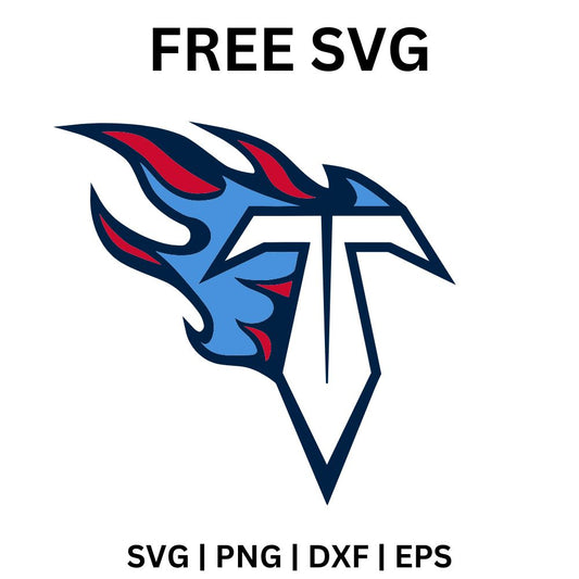 Tennessee Titans SVG Free | Flaming T Logo Cut File for Cricut & Silhouette