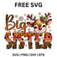 Big Sister Reindeer SVG Free | Cute Christmas Leopard Print Design for Cricut & Silhouette