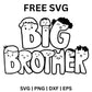 Big Brother SVG Free | Cartoon Kids Faces Outline Design for Cricut & Silhouette