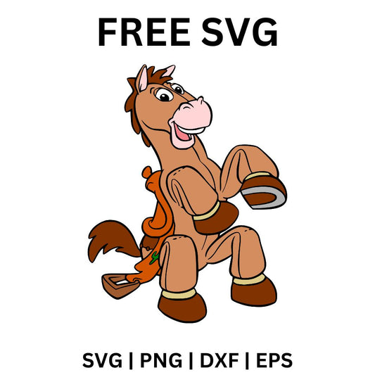 Bullseye Running SVG Free | Energetic Toy Horse Design for Cricut & Silhouette