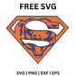 Chicago Bears Superman Logo SVG Free | Superhero-Inspired Bears Emblem for Cricut & Silhouette-8SVG