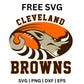 Cleveland Browns Mascot SVG Free | Aggressive Dog Graphic for Cricut & Silhouette-8SVG