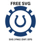 Indianapolis Colts SVG Free | Gear-Inspired Horseshoe Emblem for Cricut & Silhouette-8SVG
