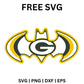 Packers Bat Symbol SVG Free | Unique Superhero Style Sports Logo for Cricut & Silhouette-8SVG