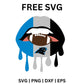 Panther Lip Bite SVG Free | Edgy Carolina Panthers Lips Dripping Design for Cricut & Silhouette-8SVG