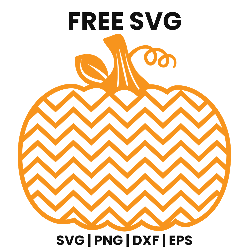 Chevron Pumpkin SVG Free – Zigzag Pattern Pumpkin Cut File-8SVG
