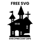 Tall Haunted House SVG Free – Gothic Halloween House Cut File