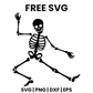 Dancing Skeleton SVG Free – Dynamic Halloween Cut File-8SVG