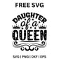 Daughter of a Queen - Daughter quotes SVG free-8SVG