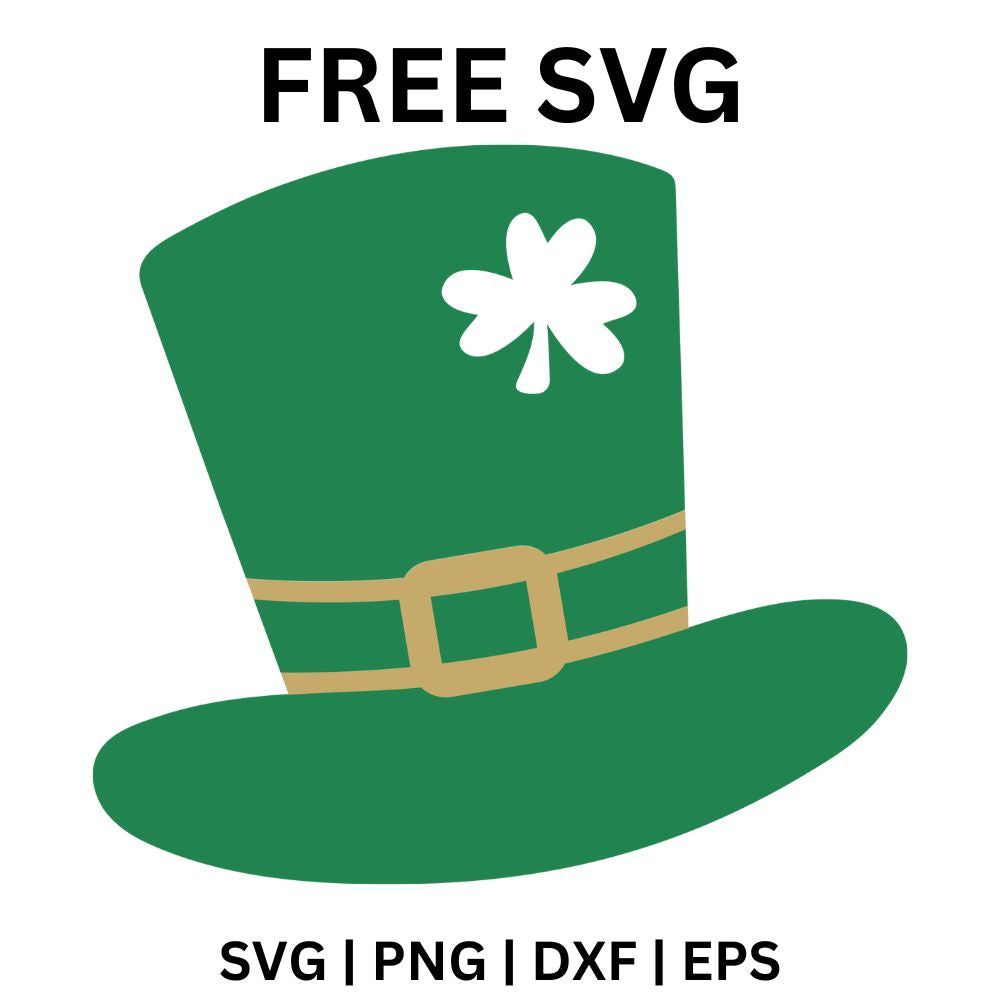 Free Leprechaun Hat SVG St. Patrick's Day-8SVG