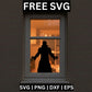 Zombie Silhouette SVG Free for Cricut & Silhouette | Window Cling Decoration-8SVG