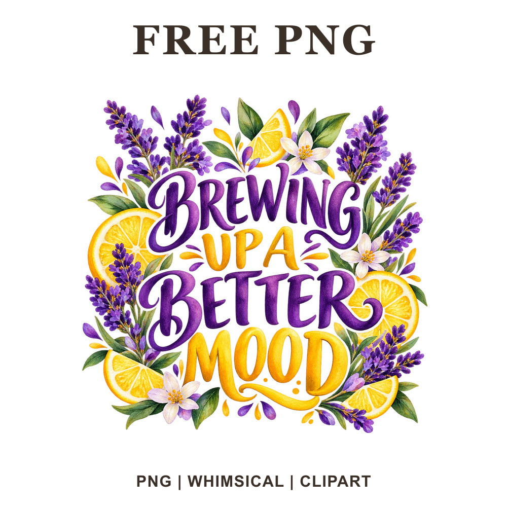 Whimsical Tea Time Mug Sublimation Design Clipart PNG