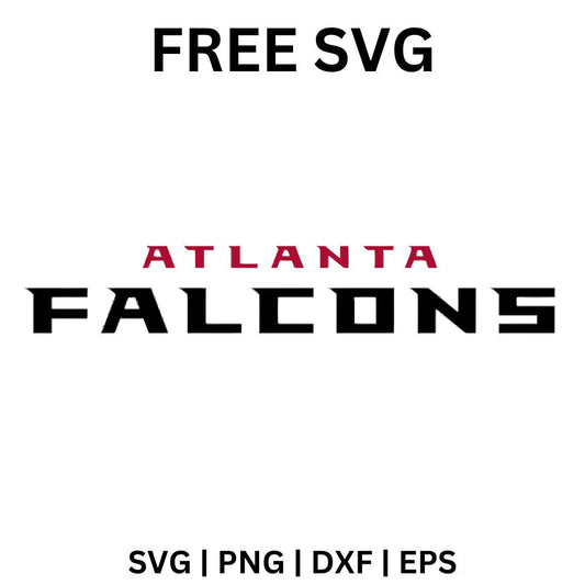 Atlanta Falcons Text SVG Free | Clean Football Team Logo for Cricut & Silhouette-8SVG