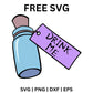 Drink Me Bottle SVG Free | Potion Bottle with Tag for Cricut & Silhouette