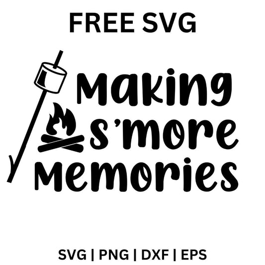 Making S’more Memories SVG Free | Campfire Treat Quote Cut File for Cricut & Silhouette