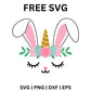 Unicorn Bunny SVG Free | Adorable Bunny Ears Unicorn Face for Cricut & Silhouette-8SVG