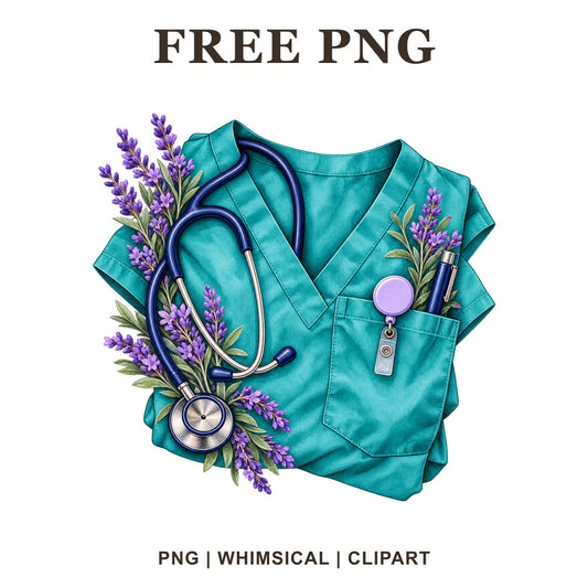 Whimsical Nurse Tools Nurse Clipart PNG