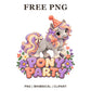 Whimsical Pony Party Horse Clipart PNG
