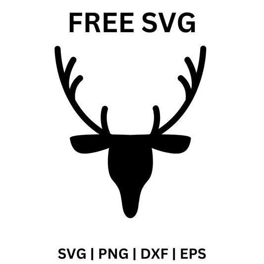 Deer Antlers SVG Free | Enchanted Antlers Symbol Cut File for Cricut & Silhouette