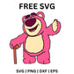 Lotso Bear SVG Free | Hugging Bear Character with Cane for Cricut & Silhouette