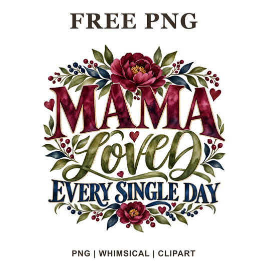 Whimsical Mama Simple Mama Clipart PNG