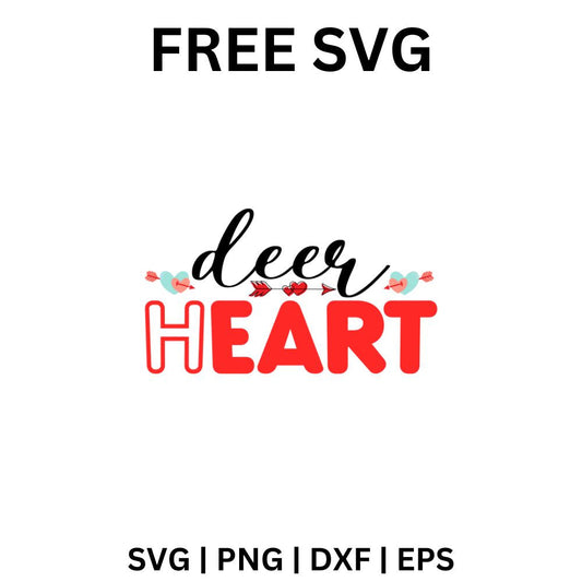 Deep Heart SVG Free | Bold Love Quote Design for Cricut & Silhouette