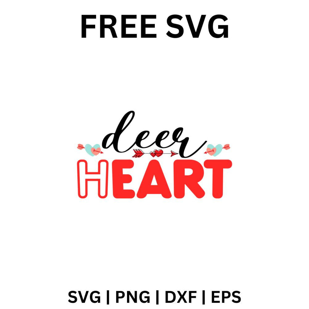 Deep Heart SVG Free | Bold Love Quote Design for Cricut & Silhouette – 8SVG