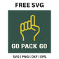 Go Pack Go Hand Sign SVG Free | Fun Fan Cheer Football Design for Cricut & Silhouette-8SVG