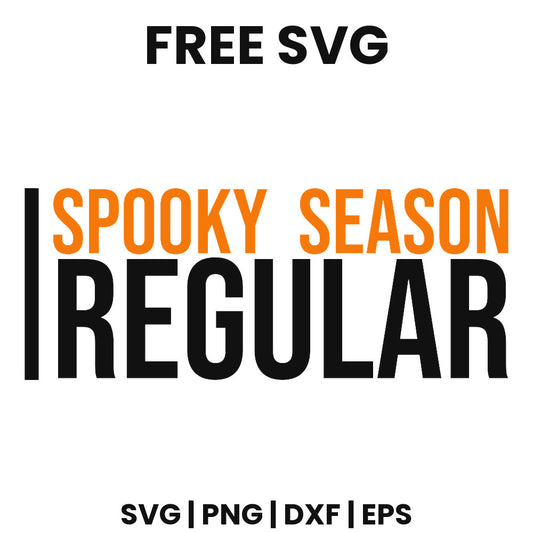 Spooky Season Regular SVG Free – Funny Halloween Quote Design-8SVG