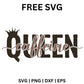 Caffeine Queen SVG Free | Stylish Coffee Crown Quote for Cricut & Silhouette-8SVG