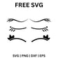 Free Unicorn Eyelash SVG Free | Whimsical Eyes and Brows Clipart for Cricut & Silhouette-8SVG