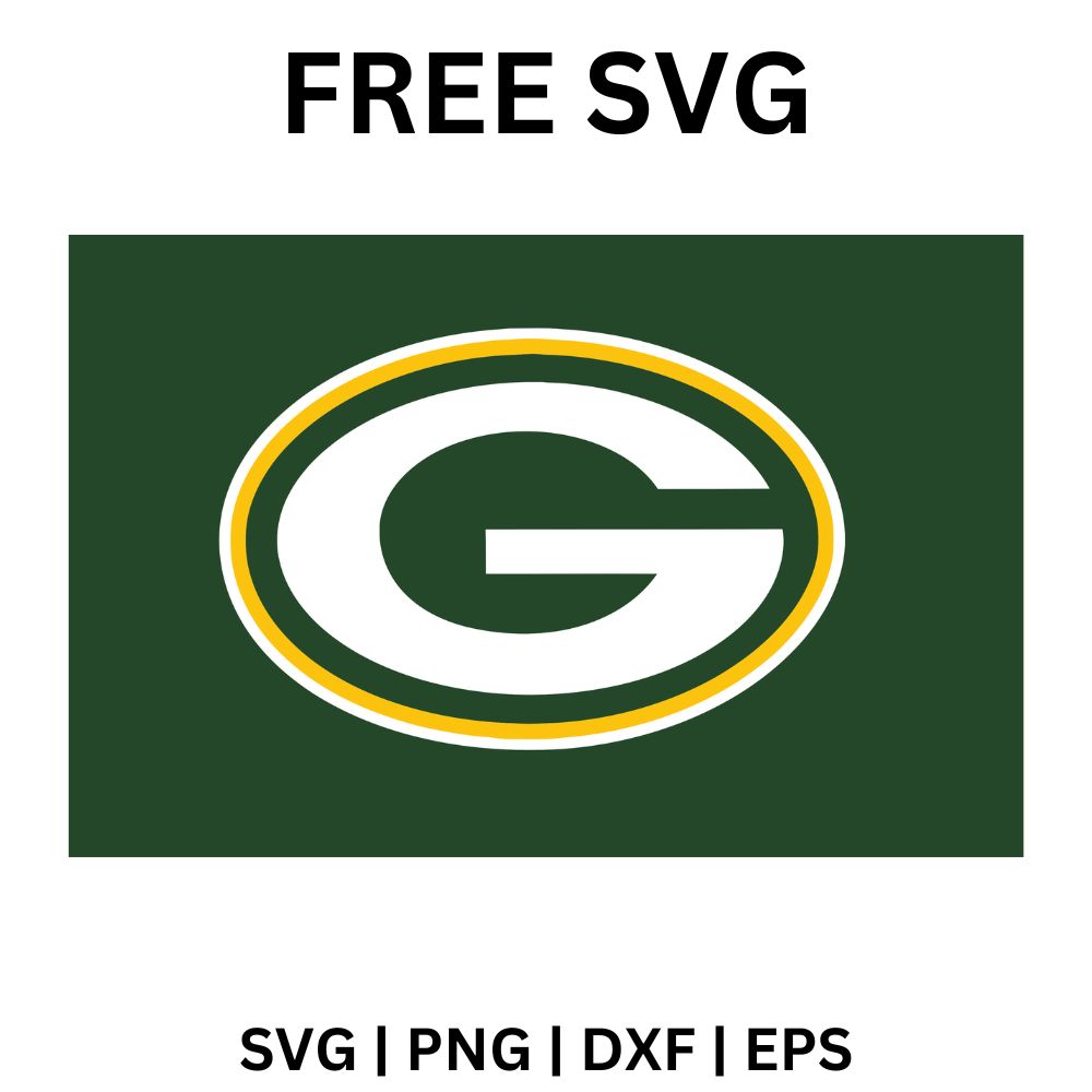 Green Bay Packers Emblem SVG Free | Classic Team Logo Cut File for Cri ...