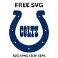 Indianapolis Colts SVG Free | Bold Horseshoe with Team Name for Cricut & Silhouette-8SVG