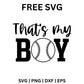 That My Boy Baseball SVG Free – Perfect SVG for Cricut & Silhouette Crafts-8SVG