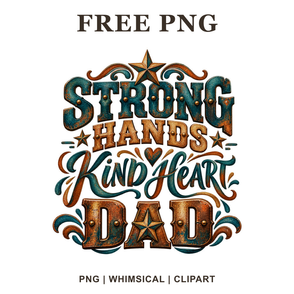 Whimsical Dad Kindness Dad Clipart PNG