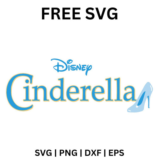 Cinderella Logo SVG Free | Official Disney Typography Clipart for Cricut & Silhouette