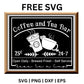 Coffee and Tea SVG Free | Vintage Coffee Shop Sign for Cricut & Silhouette-8SVG