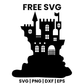 Domed Haunted House SVG Free – Round Tower Halloween House
