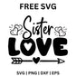 Sister Love SVG Free And PNG Download-8SVG