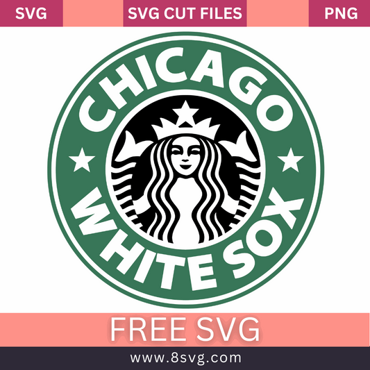 Chicago White Sox Starbucks Coffee Logo Svg Free Cut File Download- 8SVG