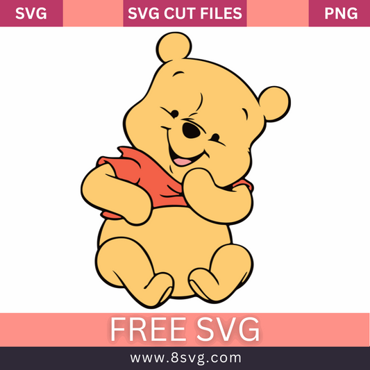 Winnie The Pooh layered Svg Free cut file Download- 8SVG